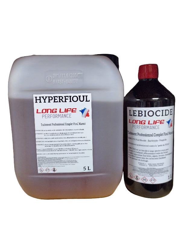 HYPERBIOCYDE Catalyseur et biocyde pour Fiouls 5000L/10000L 5L/1L rf   LONG LIFE PERFORMANCE