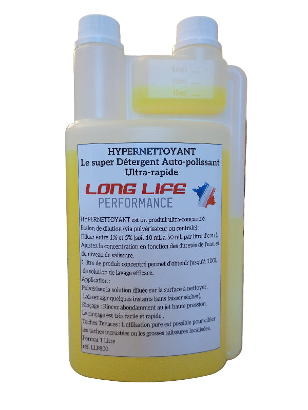 HYPERNETTOYANT Le Super Détergent Auto-Polissant Ultra-Rapide 1L doseur LLP800