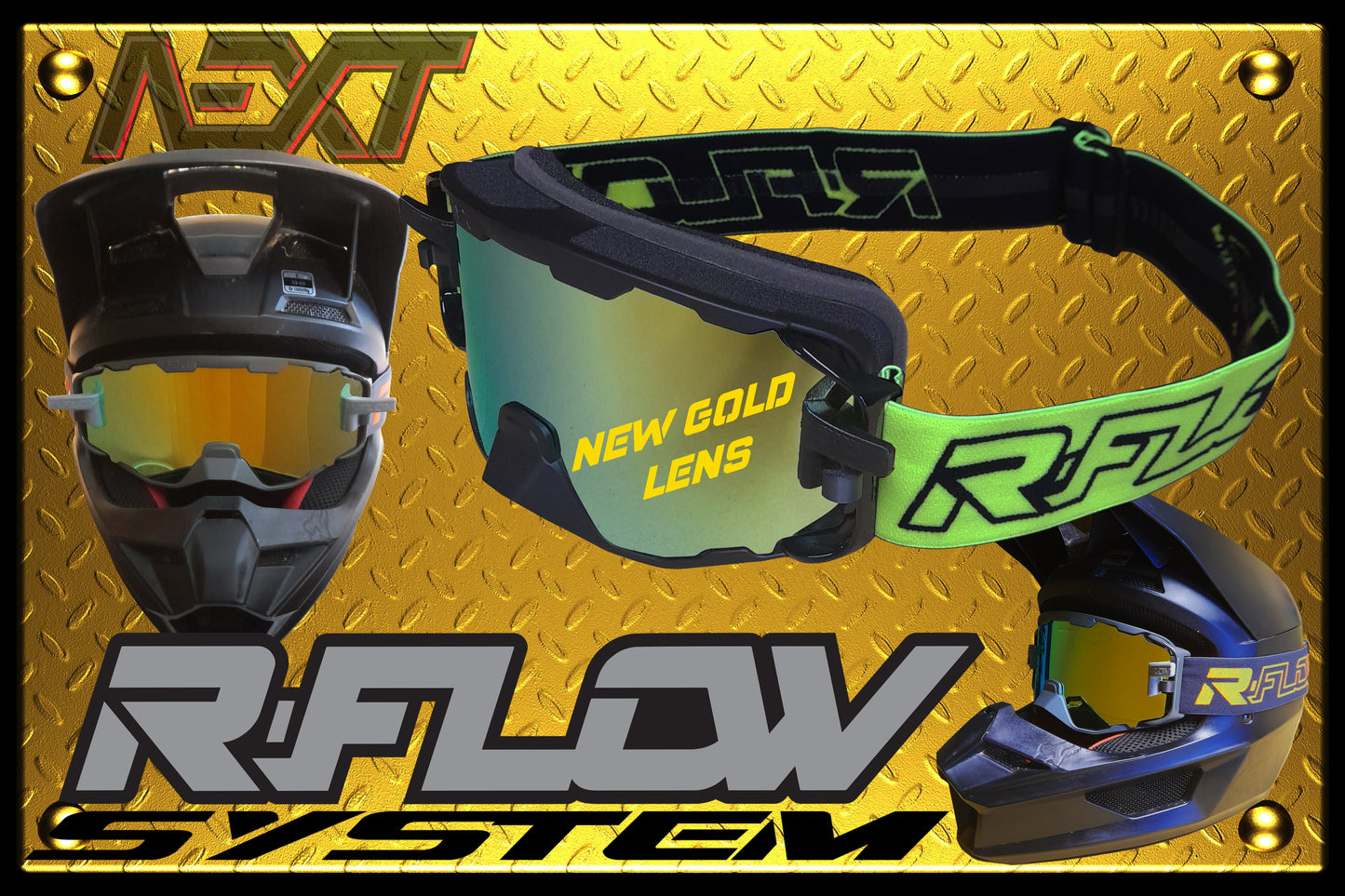 Ecran complet NEXT R-FLOW Iridium Bleu ou Gris ou Or ou Amplifier