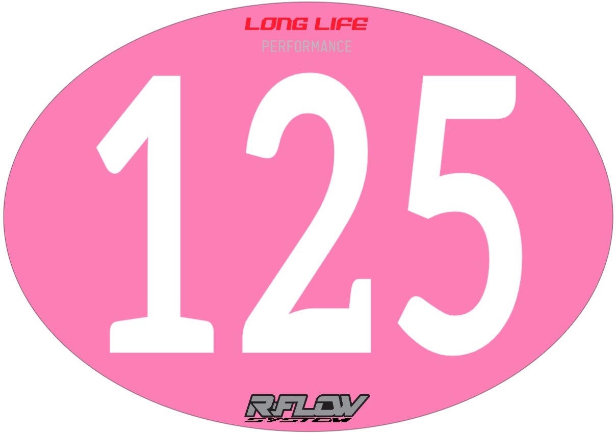 Autocollants numéro de course CROSS ENDURO - Frais de port offert - Long Life Performance -