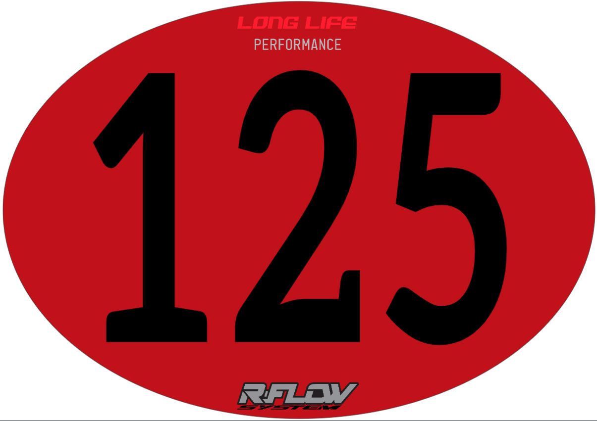 Autocollants numéro de course CROSS ENDURO - Frais de port offert - Long Life Performance -