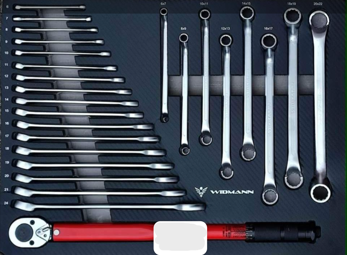 Servante d’atelier WIDMANN 7 tiroirs 6 remplis d’outils Serie 2025