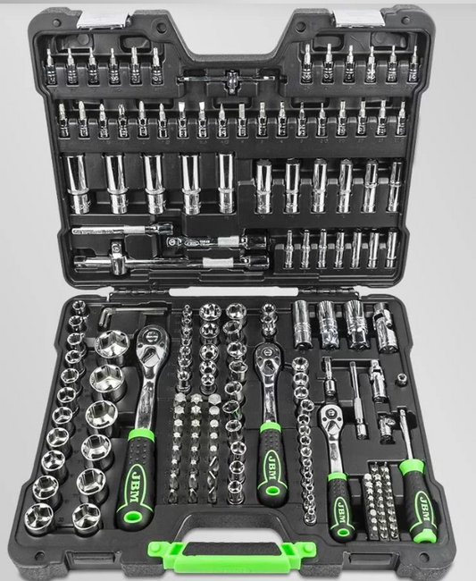 MALETTE A OUTILS CLIQUETS EMBOUTS DOUILLES 179 PIECES