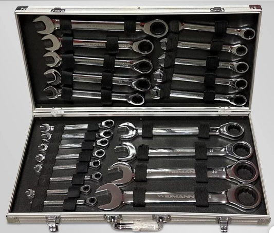 CLES PLATES A OEILS CLIQUETS 22 PIECES