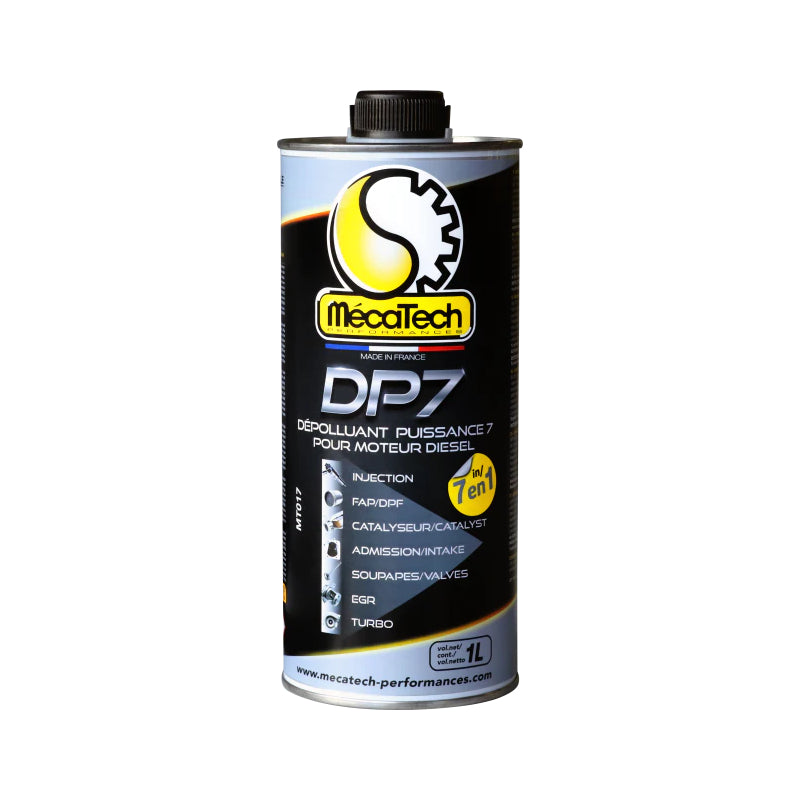Dépolluant Puissance 7 pour moteur Diesel 1 Litre MECATECH Réf. MT017