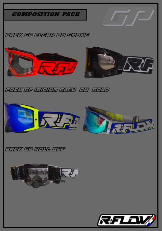 MASQUE GP R-FLOW - MX SX Sable Rallye enduro vélo jet quad