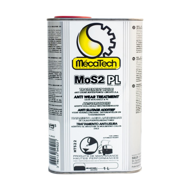 MoS2 Anti-usure boîte Anti-bruit Bidon de 1 Litre MECATECH Réf. MT522