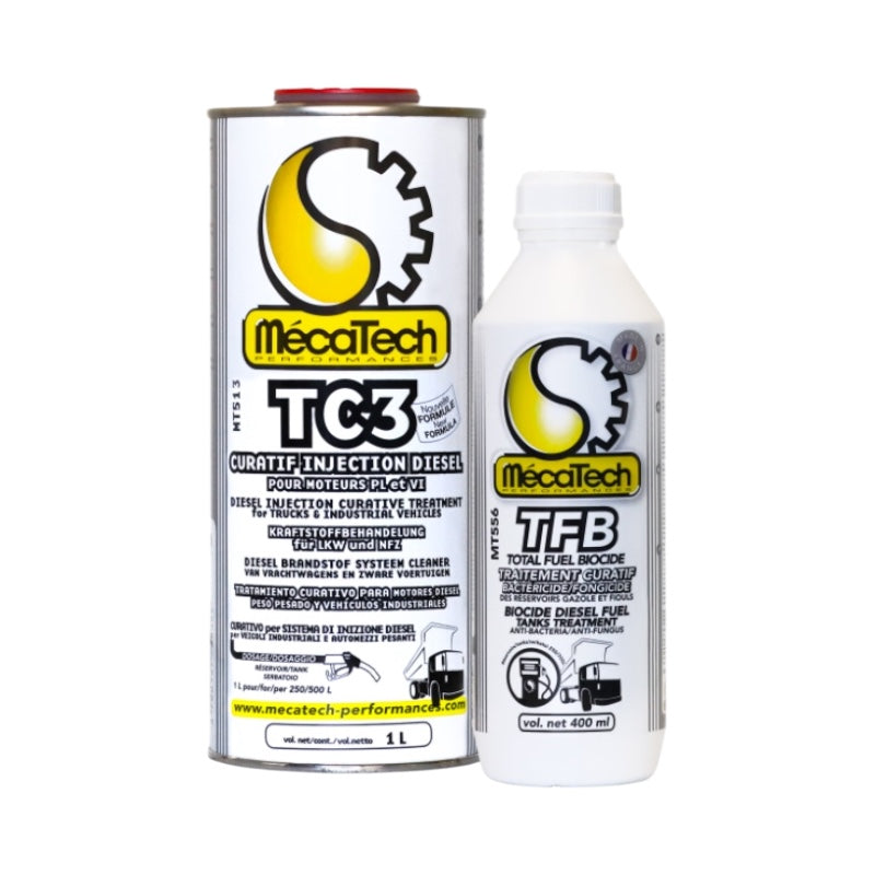 KB1001 Traitement gasoil fioul mazoute/ kit biocide pour réservoir PL/VL/ CUVES STATIQUES jusqu'à 1000 litres MECATECH REF KB1001