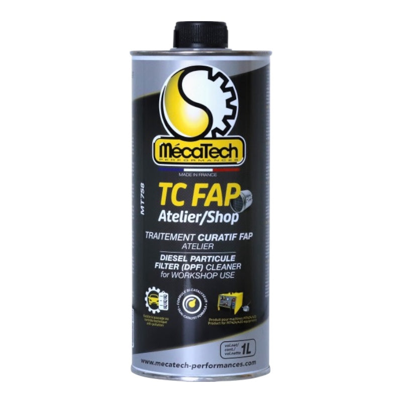 Traitement CURATIF pour filtre à particules TC FAP ATELIER/SHOP Bidon de 1 Litre MECATECH MT758