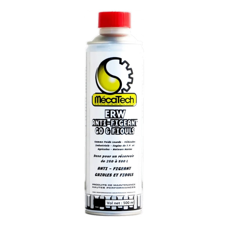 ERW Anti-figeant Antigel Gasoil GNS Mazoute & Fiouls Bidon de 500 ml MECATECH MT516