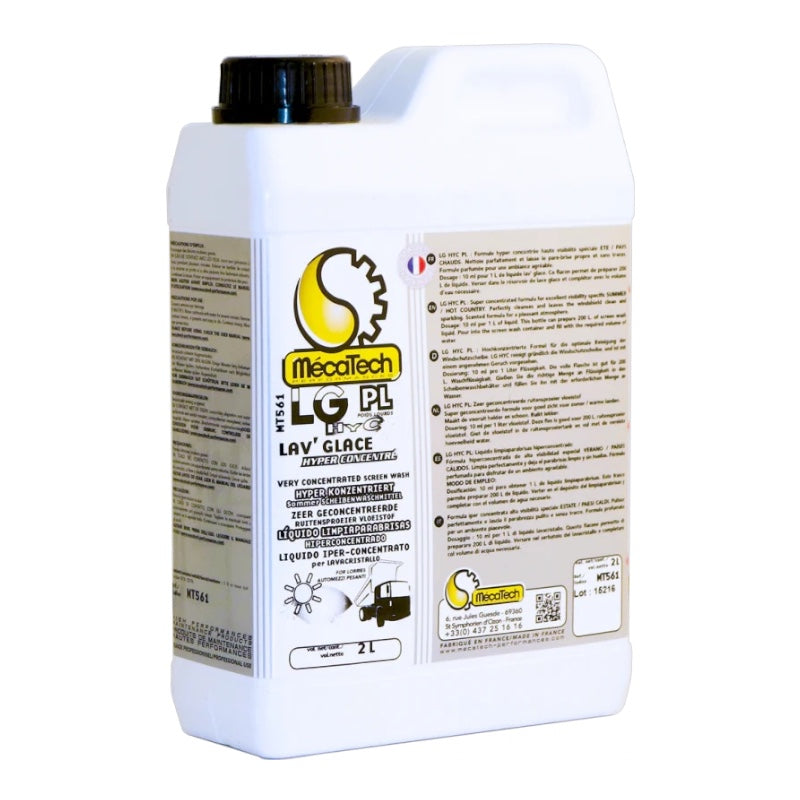 Lave Glace Hyper concentrée – PL Bidon de 2L/200L - MECATCH Réf. MT561