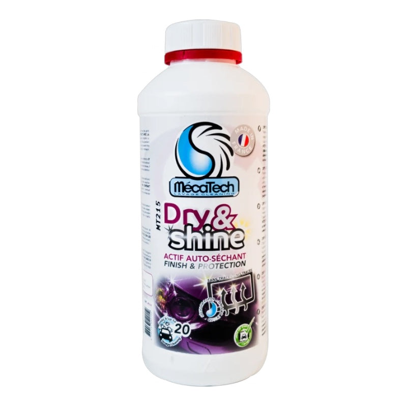 Dry & Shine Auto-séchant carrosserie après lavage 1L mecatech MT215