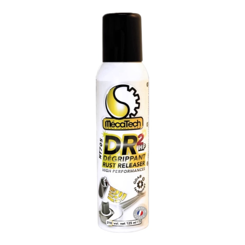 DR2 Dégrippant ULTRA Puissant Lubrifiant Professionnel Aérosol de 210 / 125 ml MECATEH REF MT705