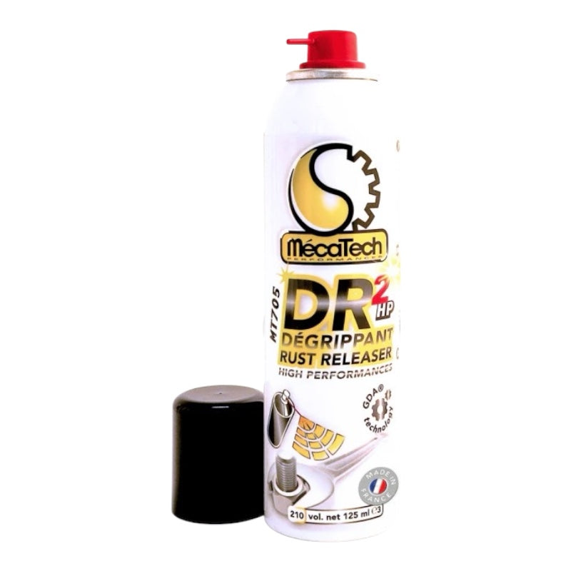 DR2 Dégrippant ULTRA Puissant Lubrifiant Professionnel Aérosol de 210 / 125 ml MECATEH REF MT705