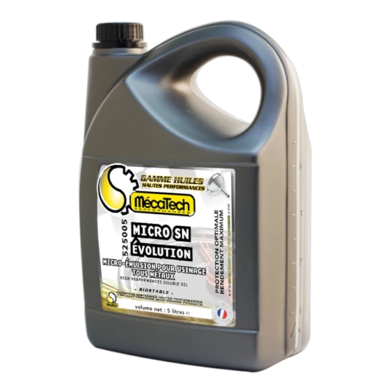 Huile usinage soluble MICRO SN Evolution Bidon de 5L MECATECH REF 525005