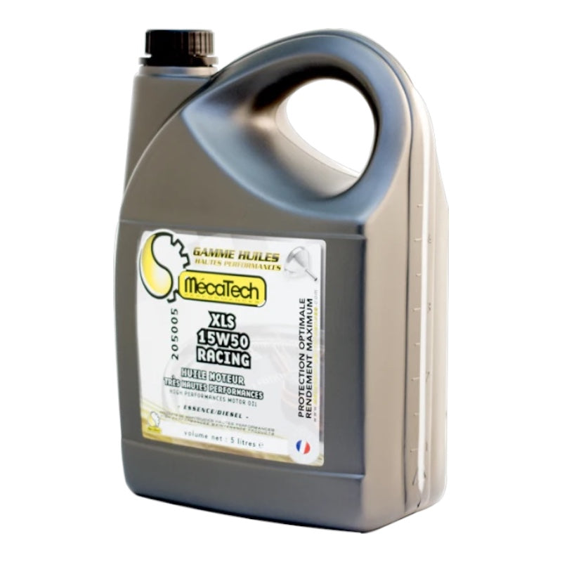 XLS 15W50 Bidon de 5 litres RACING - MECATECH réf 205005