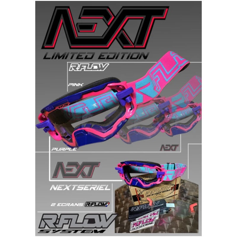 Masque NEXT LIMITED EDITION - R FLOW Violet & Rose Fluo