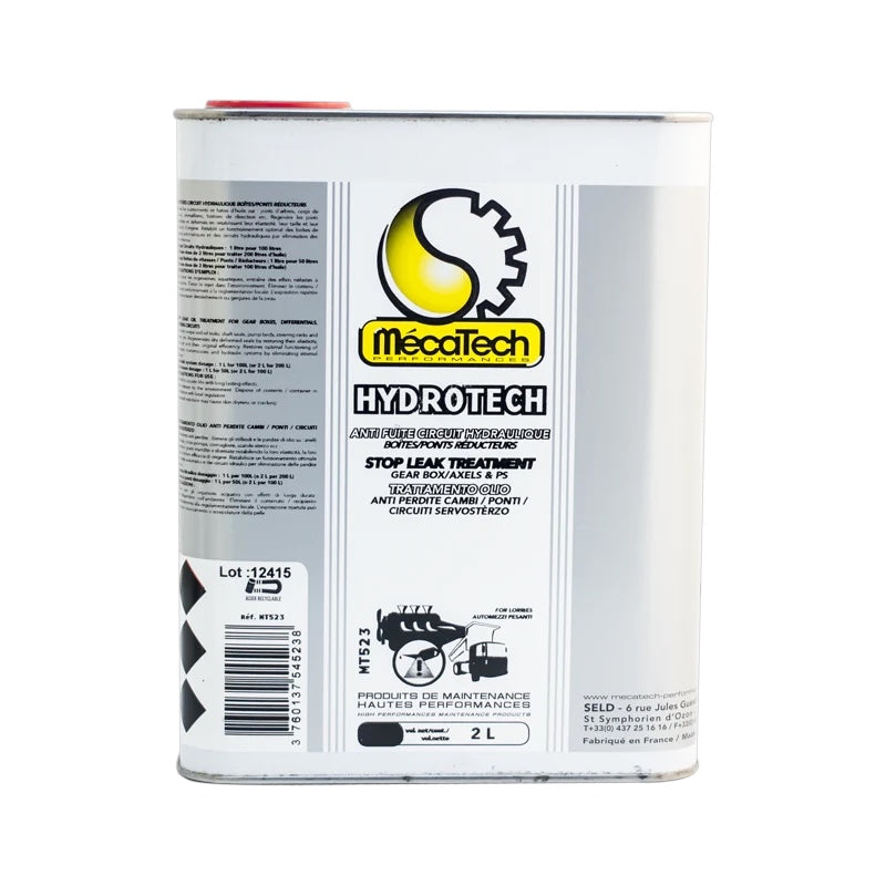 HYDROTECH Anti-fuite hydraulique/boite/pont Bidon de 2 Litres Mécatech Réf. MT523