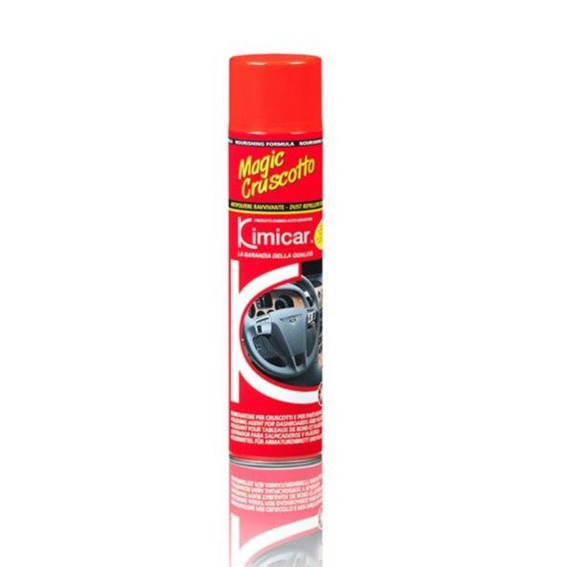 Lot de 2 - Nettoyant rénovateur polissant tableau de bort anti-poussière Professionnel MAGIC CRUSCOTTO PRO 600ML kimicar