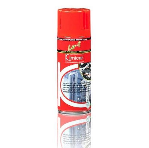 Lot de 2 - Graisse super adhésive chaine Professionnel Longue durée LU-1 400ml Kimicar Réf. 0660400