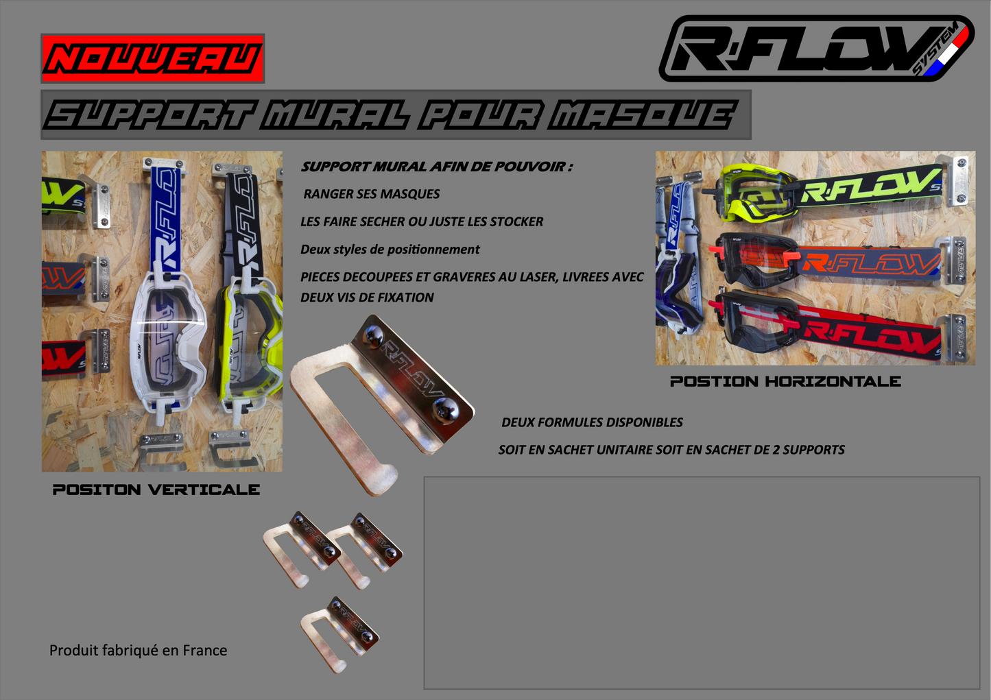 Support Mural pour Masque R-FLOW