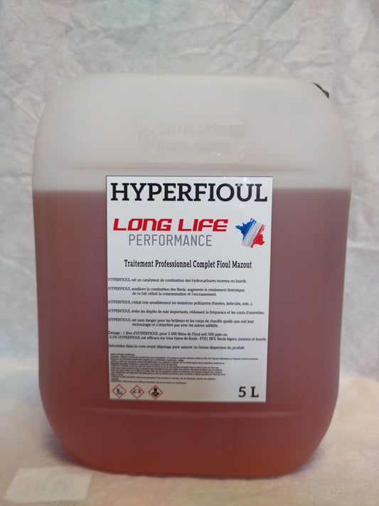 HYPERFIOUL Catalyseur de Combustion pour Fiouls 10000L 5L réf LLP022
