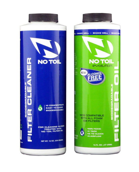 Kit entretien  filtre à air en mousse  NO TOIL  NOTOILKIT2 2X0.47L