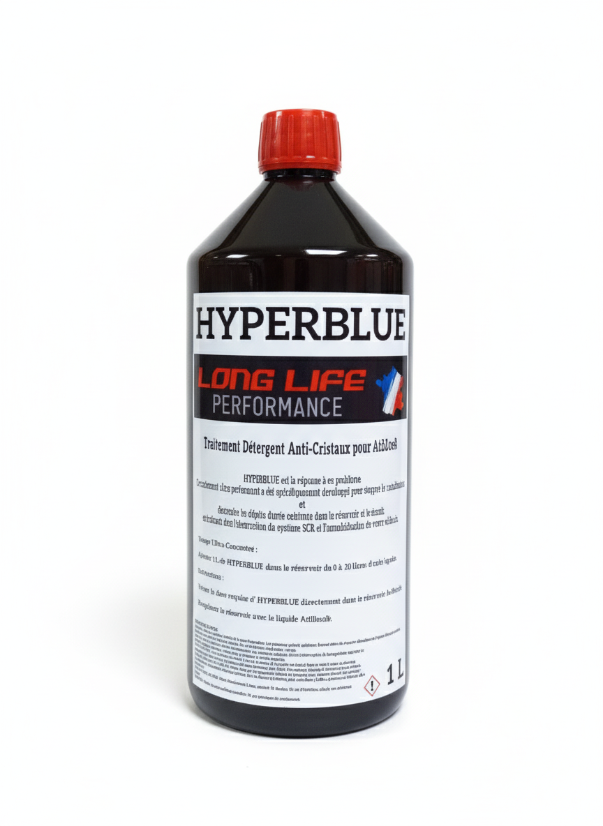 HYPERBLUE Traitement Détergent Anti-Cristaux pour AdBlue® Curatif/Préventif 1L