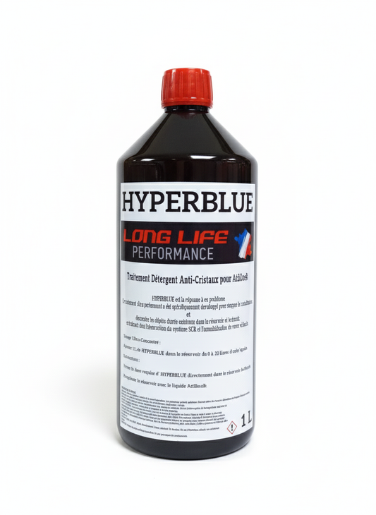HYPERBLUE Traitement Détergent Anti-Cristaux pour AdBlue® Curatif/Préventif 1L