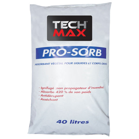 Sac de 8 kg (40 litres) - absorbant végétal TECH PRO-SORB Ignifugé