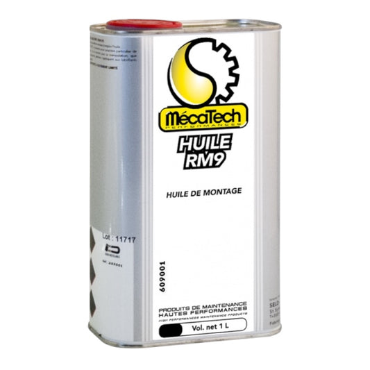 HUILE RM9 Huile de montage Bidon de 1 litres Mecatech réf 609001