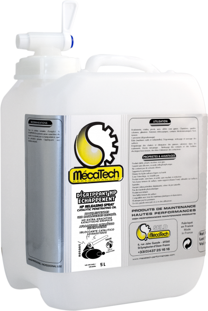Dégrippant catalytique Surpuissant, lubrifiant DR2 RUST REALEASER Bidon de 5 litres Réf. 805005