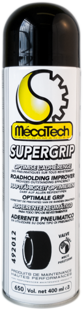 Lot de 12 - SUPER GRIP Optimise l'adhérence des pneumatiques neuf et ancien Aérosol 650/400 réf 492012