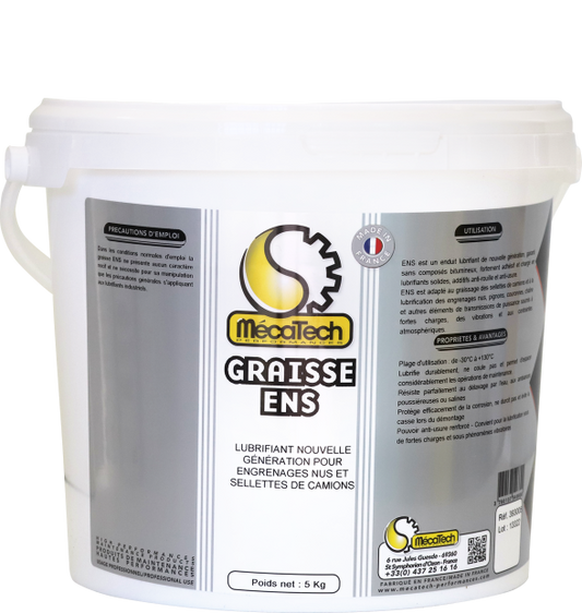 Graisse pour Engrenages nus et sellette ENS Boîte de 5 Kg MECATECH 393005
